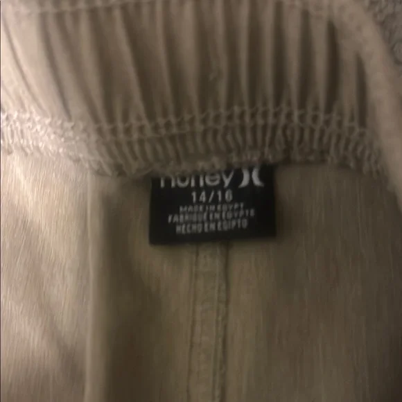 Hurley Beige Shorts with Logo - Picture 2 of 2